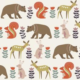 Folkart Animals Wrapping Paper (5 Sheets)