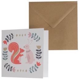 Folkart Animals Card