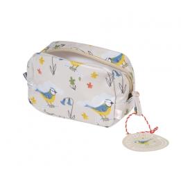 Blue Tit Make Up Bag