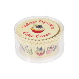 50 Vintage Cupcake Cake Cases