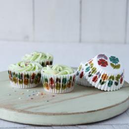 50 Mid Century Poppy Cake Cases