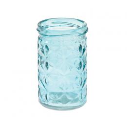 Set Of 6 Coloured Glass Tealight Holders