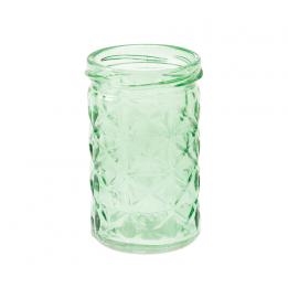 Set Of 6 Coloured Glass Tealight Holders