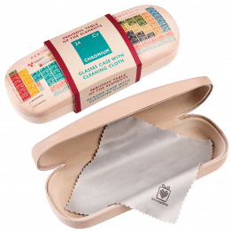 Periodic Table Glasses Case & Cleaning Cloth