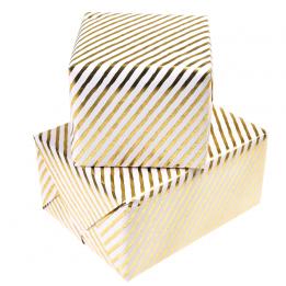 Gold Stripes Wrapping Paper (5 Sheets)