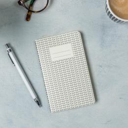 Small Grey Abstract Notebook
