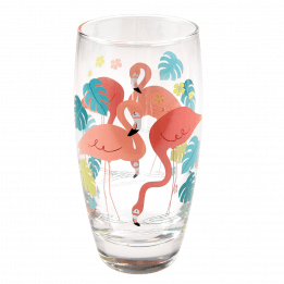 Flamingo Bay Drinking Glass