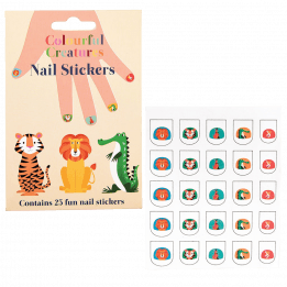 Colourful Creatures Nail Stickers (pack Of 25)
