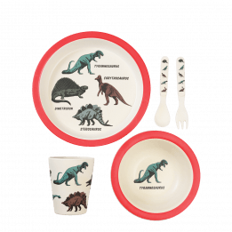 Prehistoric Land Bamboo Tableware (set Of 5)