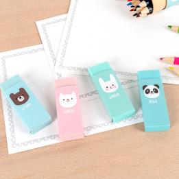 Miko And Friends Erasers (set Of 4)