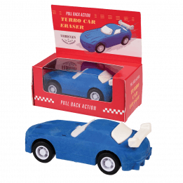 Blue Pull Back Super Car Eraser