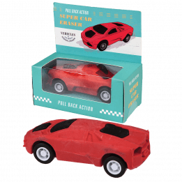 Red Pull Back Super Car Eraser