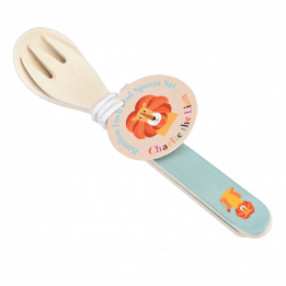 Charlie The Lion Bamboo Cutlery