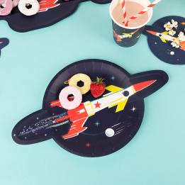 Space Age Paper Plates (set Of 8)