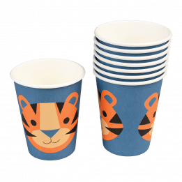 Ziggy The Tiger Paper Cups (set Of 8)