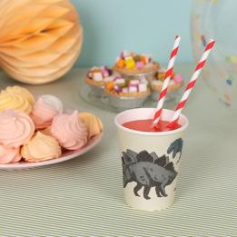 Prehistoric Land Paper Cups (set Of 8)