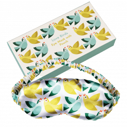 Love Birds Eye Mask And Pouch