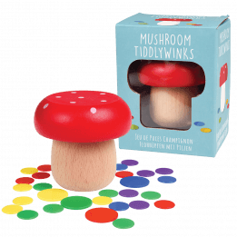 Wooden Mushroom Tiddlywinks