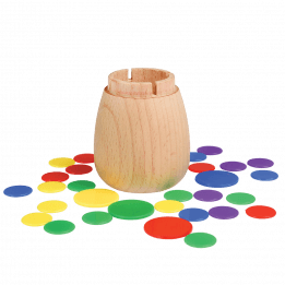 Wooden Mushroom Tiddlywinks