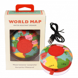 World Map Bluetooth Shower Speaker