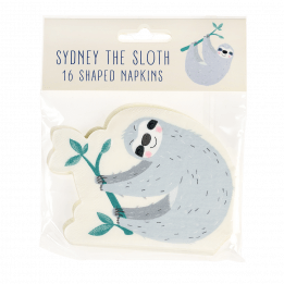 Sydney The Sloth Napkins (pack Of 16)