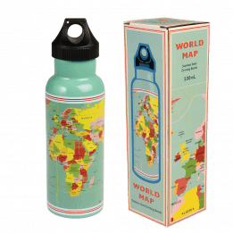 World Map Stainless Steel Bottle