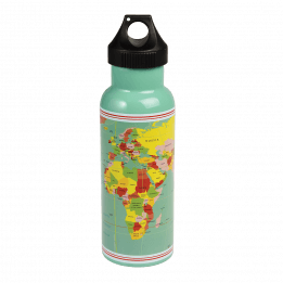 World Map Stainless Steel Bottle