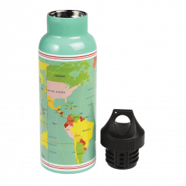 World Map Stainless Steel Bottle