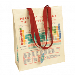 Periodic Table Recycled Shopping Bag