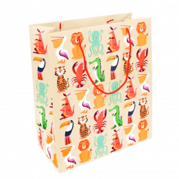 Large Colourful Creatures Gift Bag