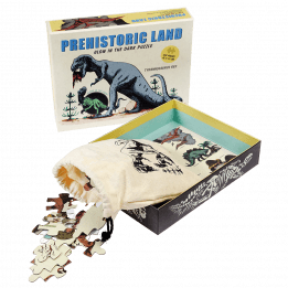 Prehistoric Land Glow In The Dark Puzzle (100 Pc)