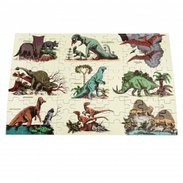 Prehistoric Land Glow In The Dark Puzzle (100 Pc)