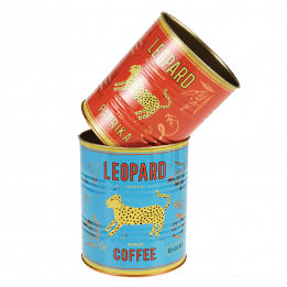 Leopard Storage Tins (set Of 2)