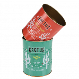 Cactus Storage Tins (set Of 2)