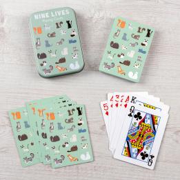 Nine Lives Playing Cards In A Tin