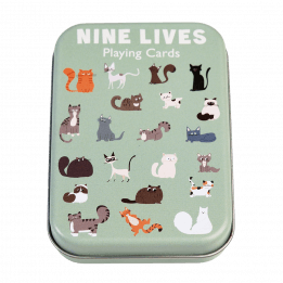 Nine Lives Playing Cards In A Tin