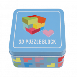 Wooden 3d Puzzle In A Tin