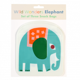 Elephant Snack Bags (set Of 3)