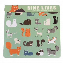 Nine Lives Stickers (3 Sheets)