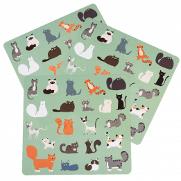 Nine Lives Stickers (3 Sheets)