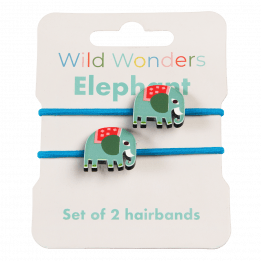 Wild Wonders Elephant Hair Bands (set Of 2)