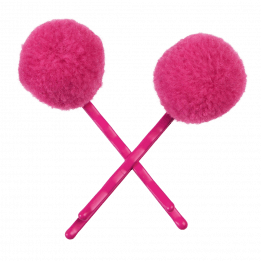 Pink Pom Pom Hair Grips