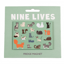 Nine Lives Fridge Magnet