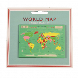 World Map Fridge Magnet