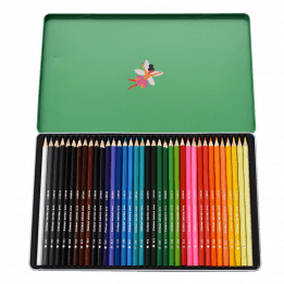 Fairies In The Garden 36 Colouring Pencils In A Tin