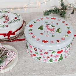 50s Christmas Cake Tin