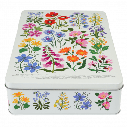 Wild Flowers Biscuit Tin