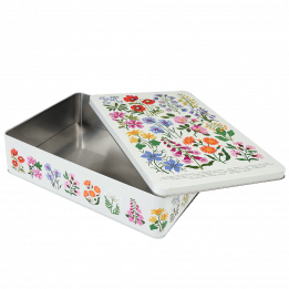 Wild Flowers Biscuit Tin