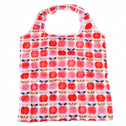 Vintage Apple Recycled Foldaway Shopper Bag