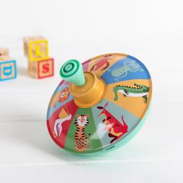Colourful Creatures Metal Spinning Top